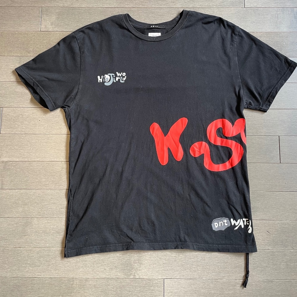 Ksubi x HidjiWorld & Don’t Watch TV Side Walk Biggie Short Sleeve Tee – Black
